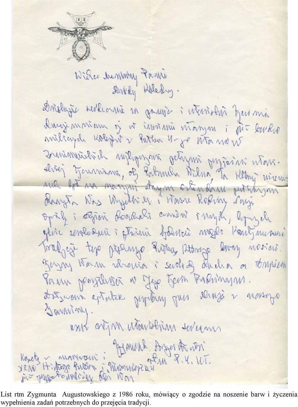 noszenie barw i życzenia