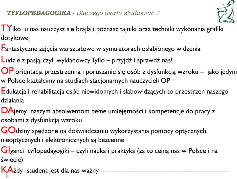 przyjdź i sprawdź nas!