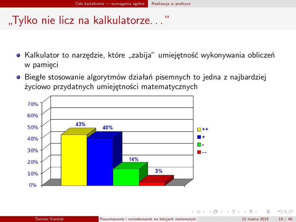 stosowanie algorytmów działań pisemnych to jedna z najbardziej życiowo przydatnych