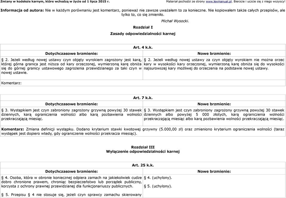 Jeżeli według nowej ustawy czyn objęty wyrokiem zagrożony jest karą, której górna granica jest niższa od kary orzeczonej, wymierzoną karę obniża się do górnej granicy ustawowego zagrożenia