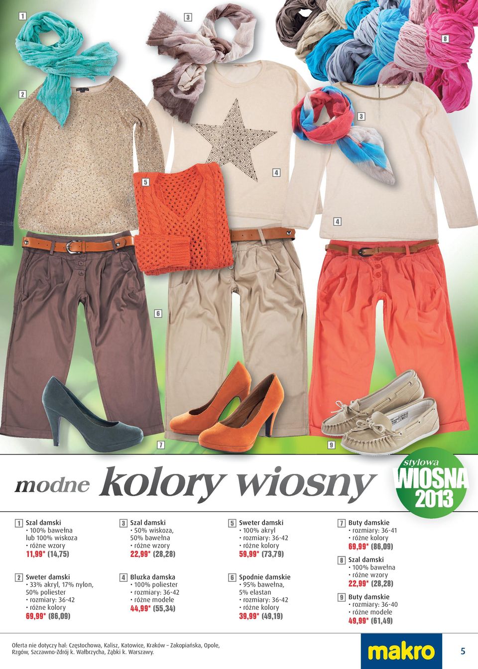 Kraków Zakopiańska, Opole, Rzgów, Szczawno-Zdrój k. Wałbrzycha, Ząbki k. Warszawy.