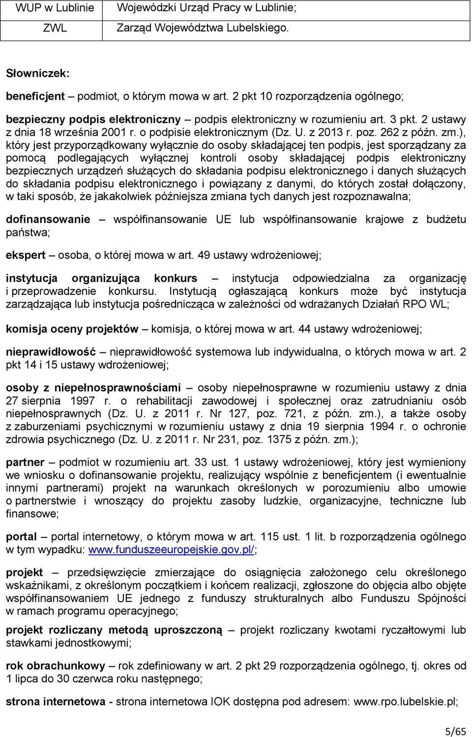 262 z późn. zm.