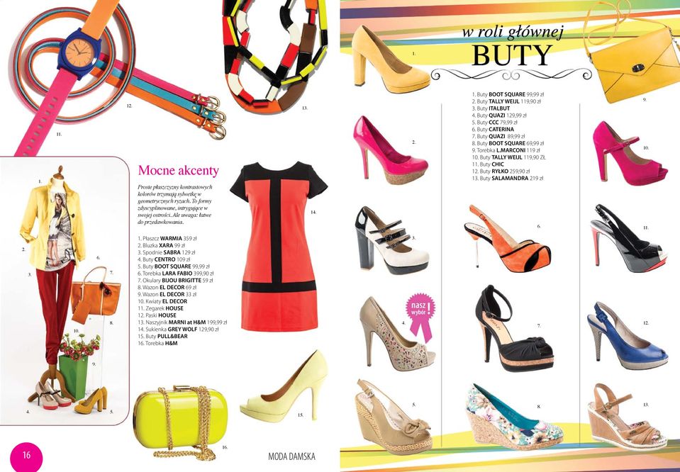 MARCONI 119 zł Buty TALLY WEIJL 119,90 ZŁ 1 Buty CHIC 1 Buty RYŁKO 259,90 zł 1 Buty SALAMANDRA 219 zł 1 Płaszcz WARMIA 359 zł Bluzka XARA 99 zł Spodnie SABRA 129 zł Buty CENTRO 109 zł Buty BOOT