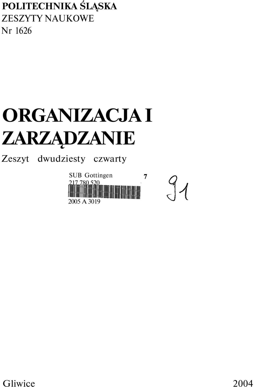 Zeszyt dwudziesty czwarty SUB