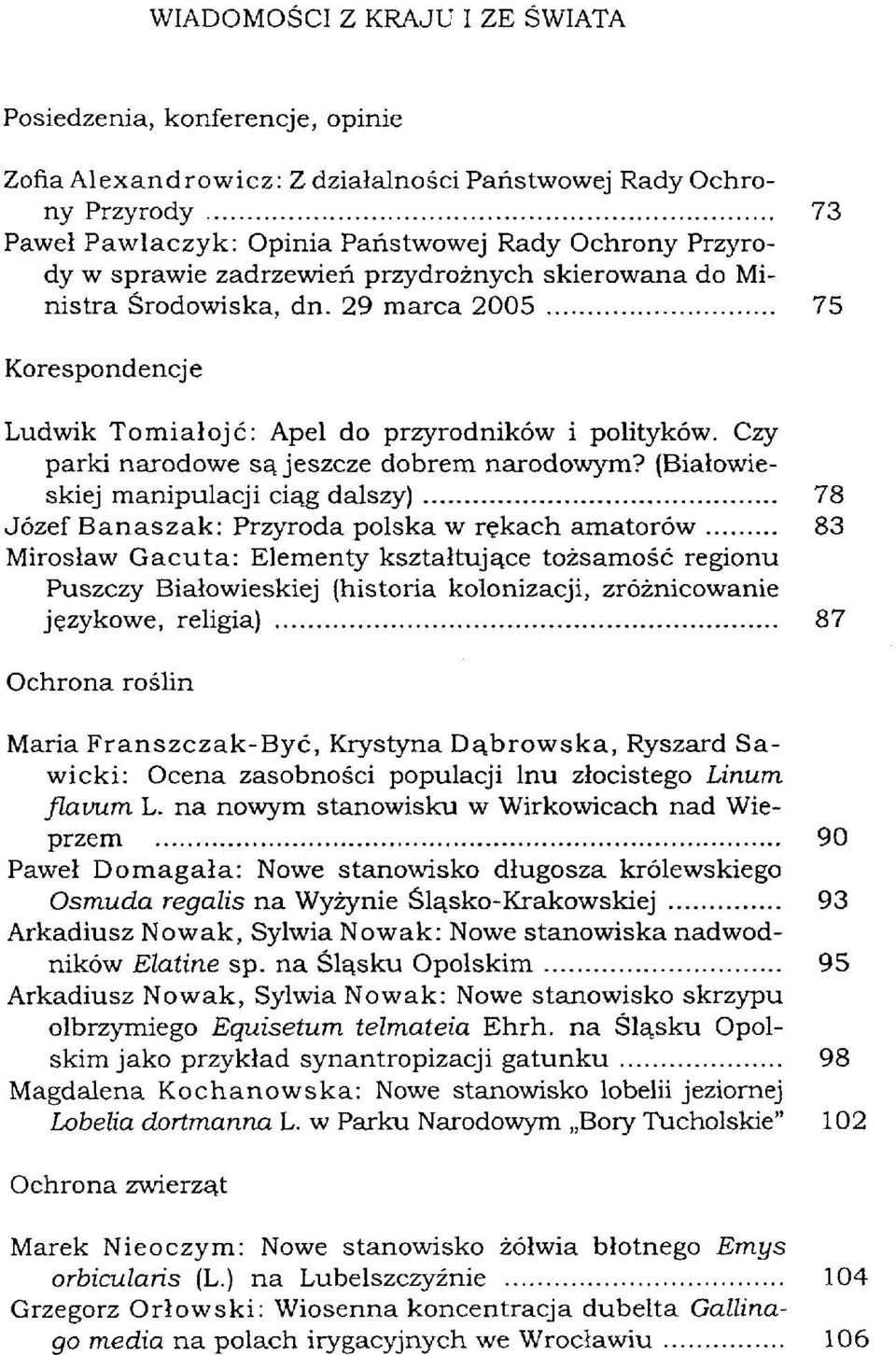 Czy parki narodowe są jeszcze dobrem narodowym?