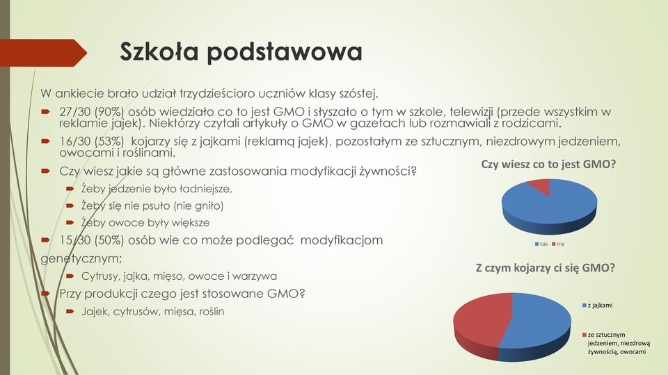 Czy wiesz co to jest GMO? Czy wiesz jakie są główne zastosowania modyfikacji żywności?