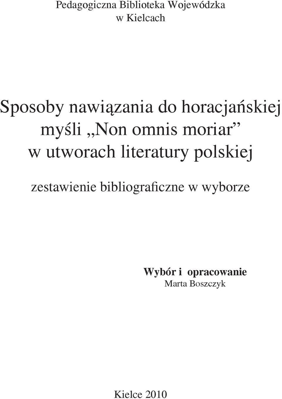 utworach literatury polskiej zestawienie