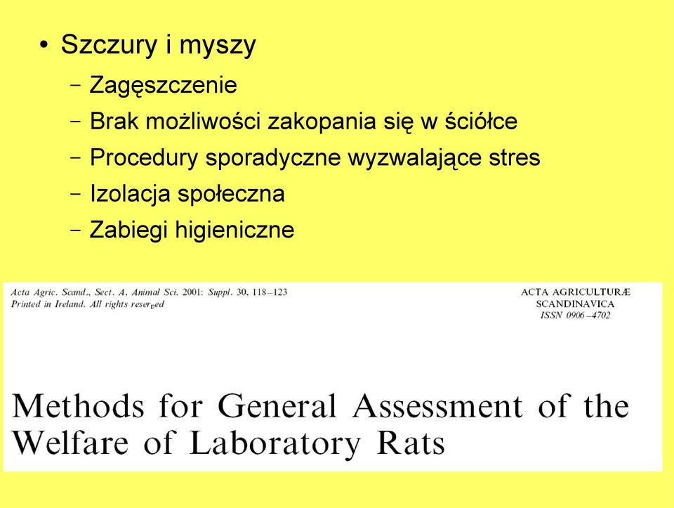 Procedury sporadyczne wyzwalające