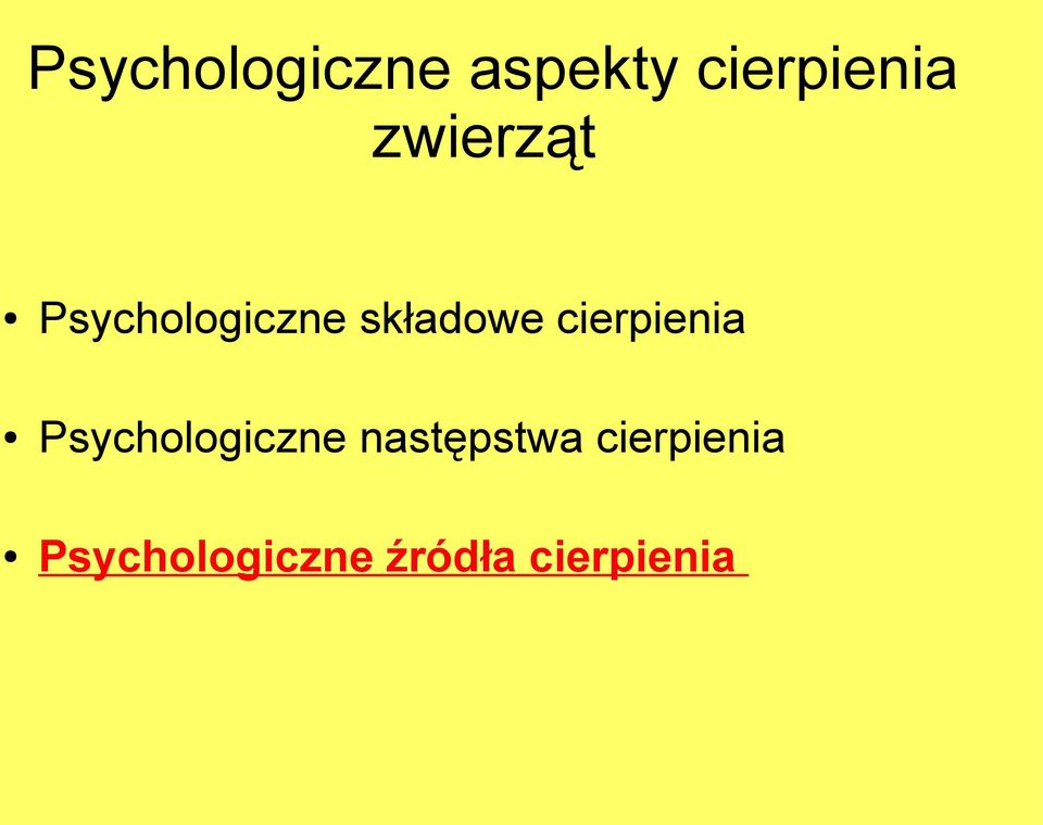 cierpienia Psychologiczne następstwa