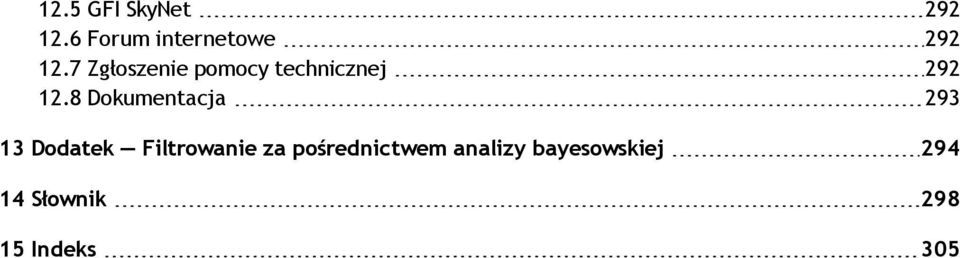 8 Dokumentacja 293 13 Dodatek Filtrowanie za