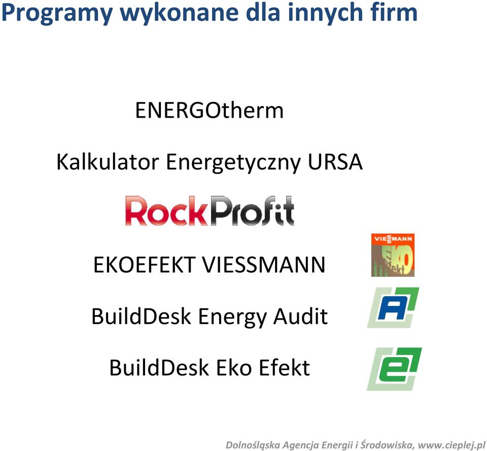 BuildDesk Energy Audit BuildDesk Eko Efekt