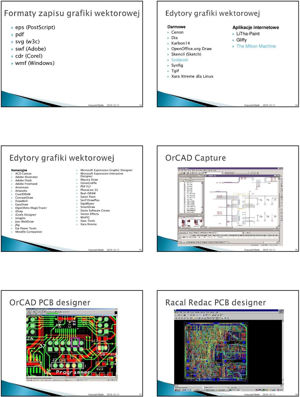 DrawWell EazyDraw Elgorithms MagicTracer idraw igrafx Designer Intaglio Jasc WebDraw jfig Kai Power Tools Metafile Companion Aplikacje internetowe LiTha-Paint Gliffy The Mikon Machine