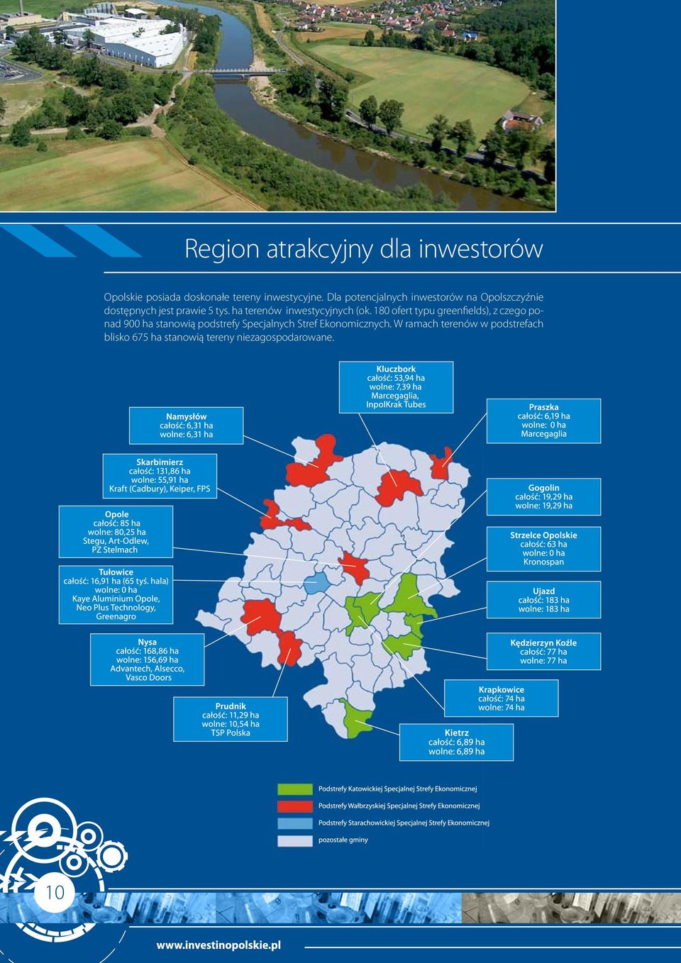 ha terenów inwestycyjnych (ok.