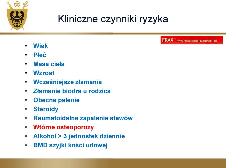 palenie Steroidy Reumatoidalne zapalenie stawów Wtórne