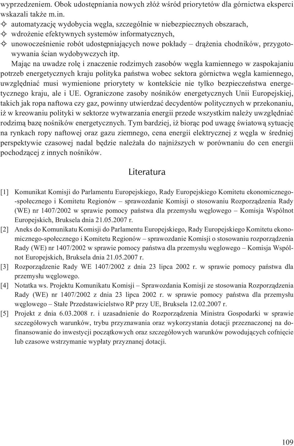 przygotowywania œcian wydobywczych itp.