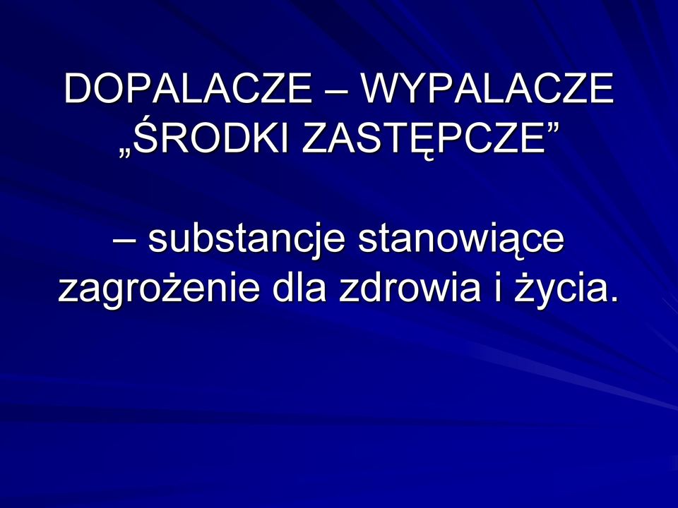 substancje stanowiące