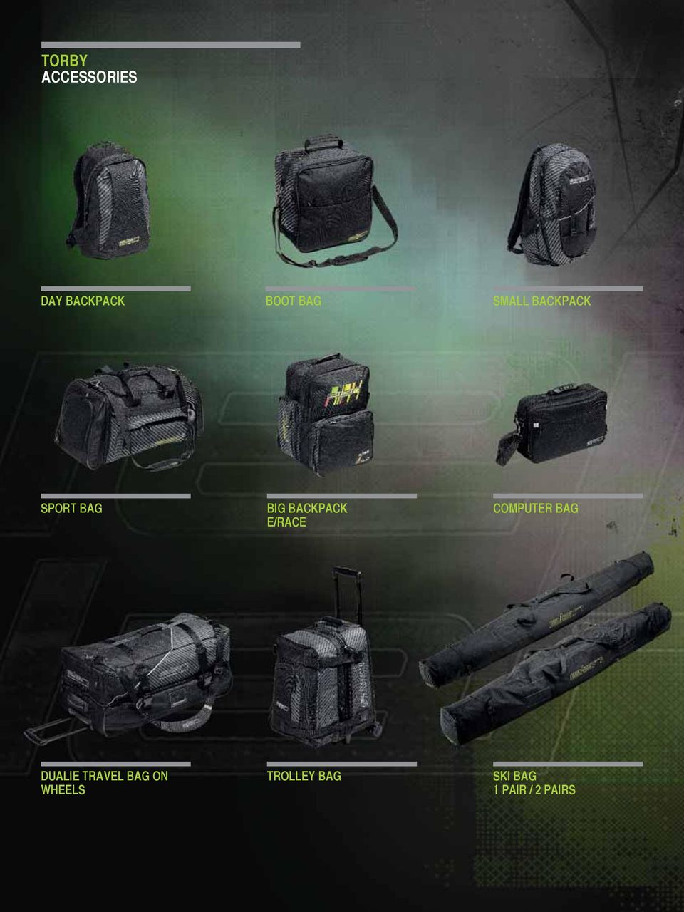 E/RACE COMPUTER BAG DUALIE TRAVEL BAG ON