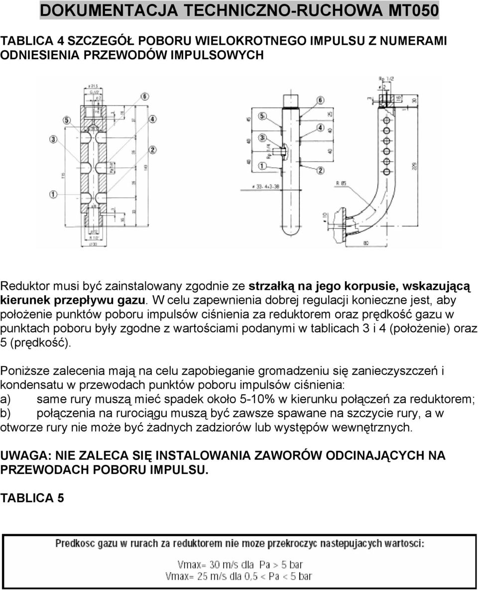 i 4 (położenie) oraz 5 (prędkość).