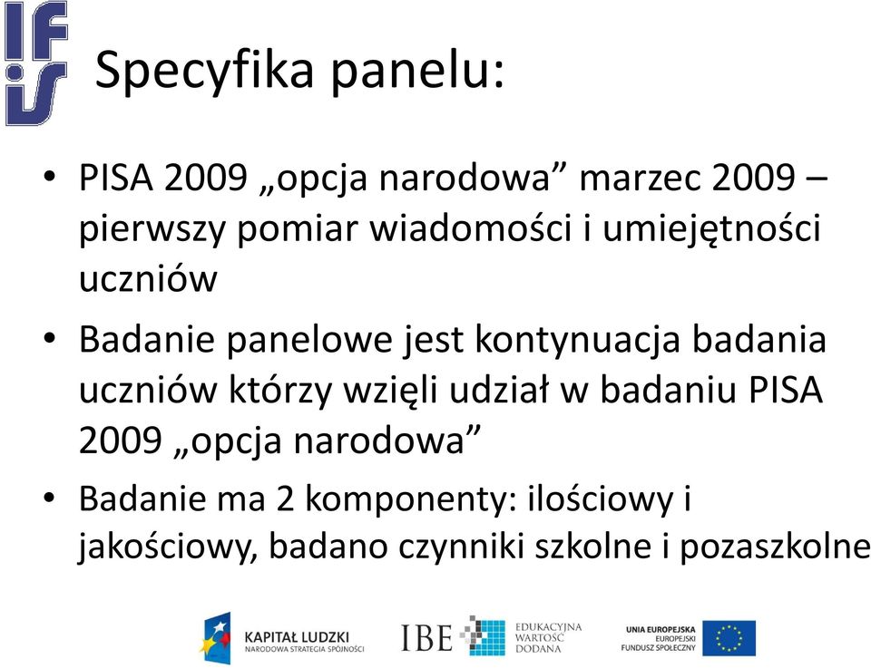 badania uczniów którzy wzięli udział w badaniu PISA 2009 opcja narodowa