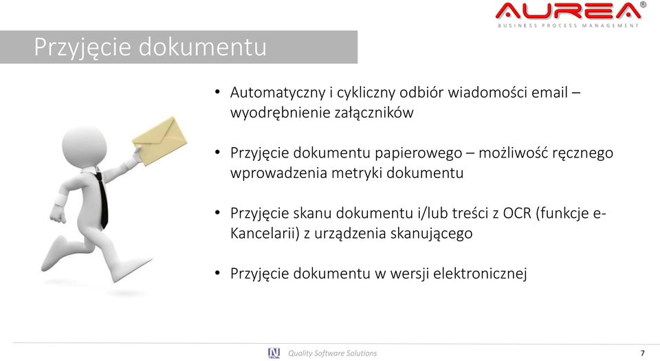 dokumentu Przyjęcie skanu dokumentu i/lub treści z OCR (funkcje e- Kancelarii) z