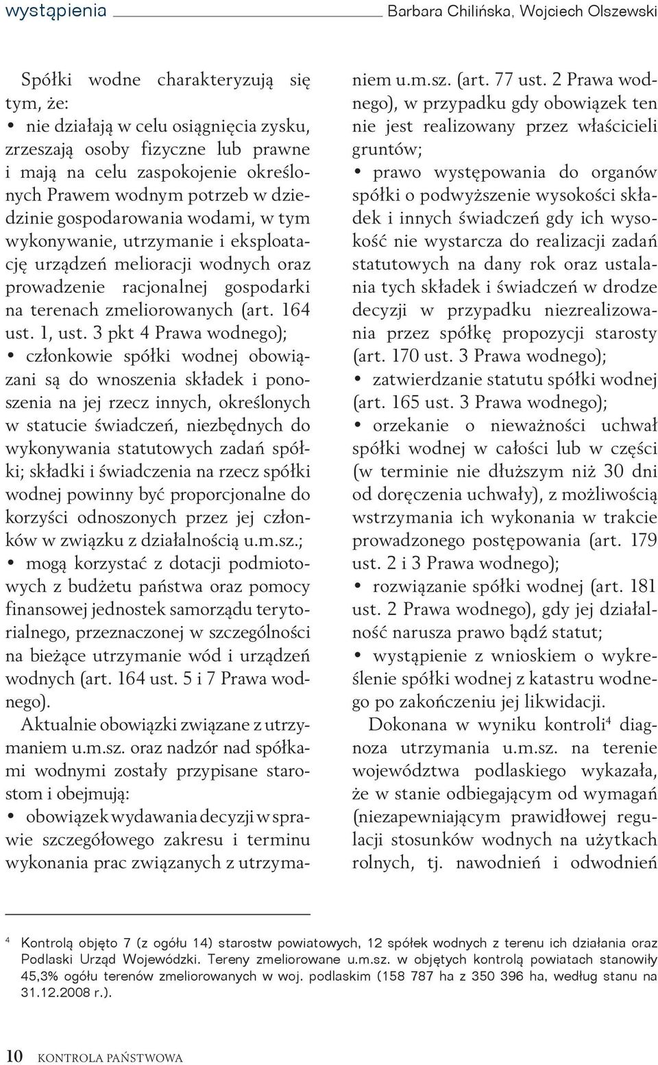 zmeliorowanych (art. 164 ust. 1, ust.