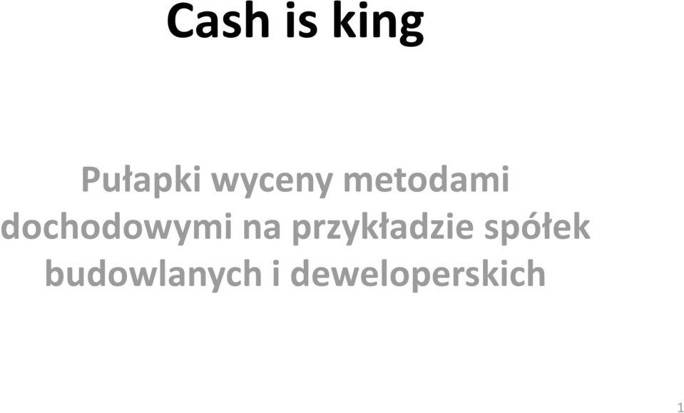 dochodowymi na