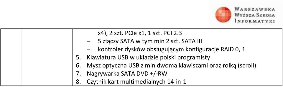 Klawiatura USB w układzie polski programisty 6.