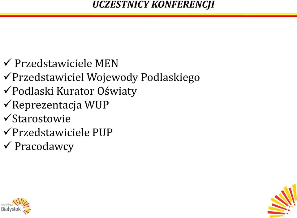 Podlaski Kurator Oświaty Reprezentacja