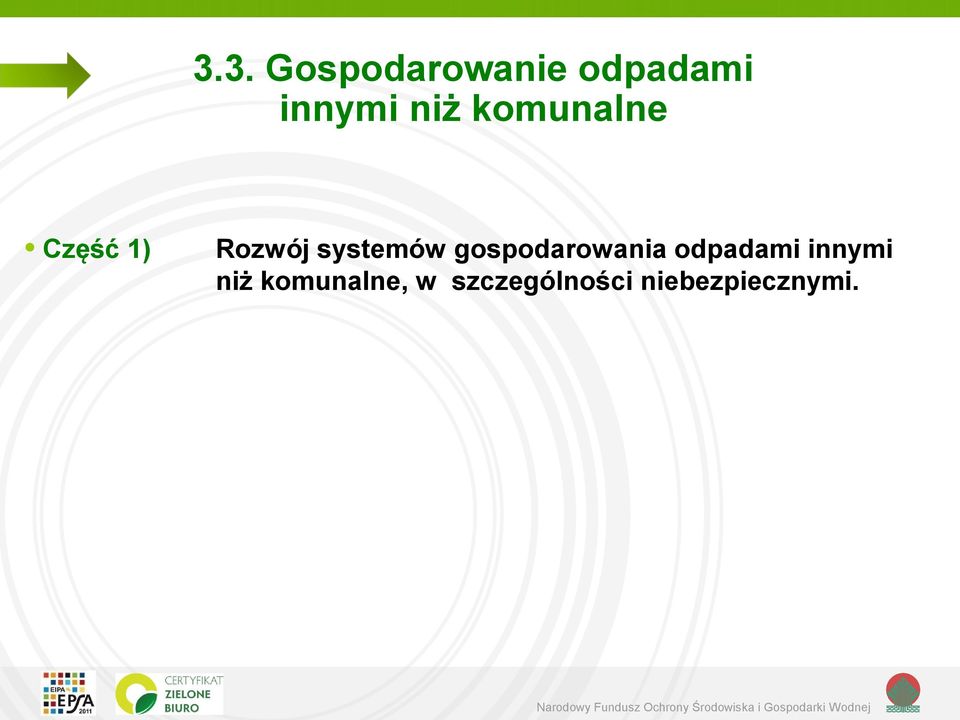 gospodarowania odpadami innymi niż