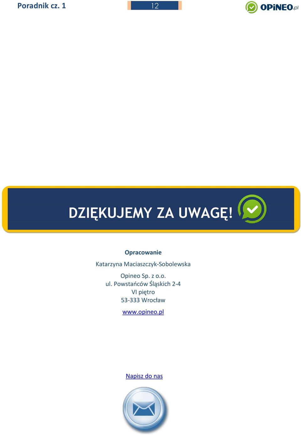 Opineo Sp. z o.o. ul.