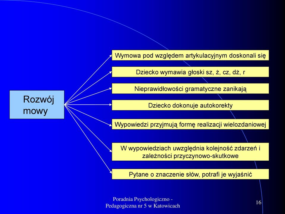 Wypowiedzi przyjmują formę realizacji wielozdaniowej W wypowiedziach uwzględnia