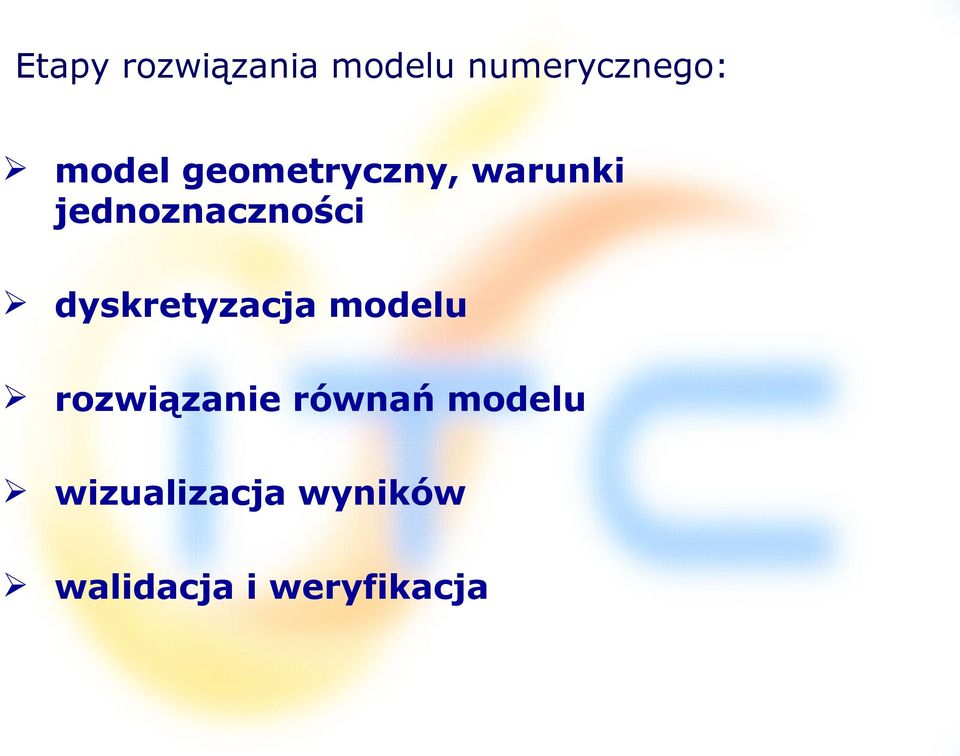 dyskretyzacja modelu rozwiązanie równań