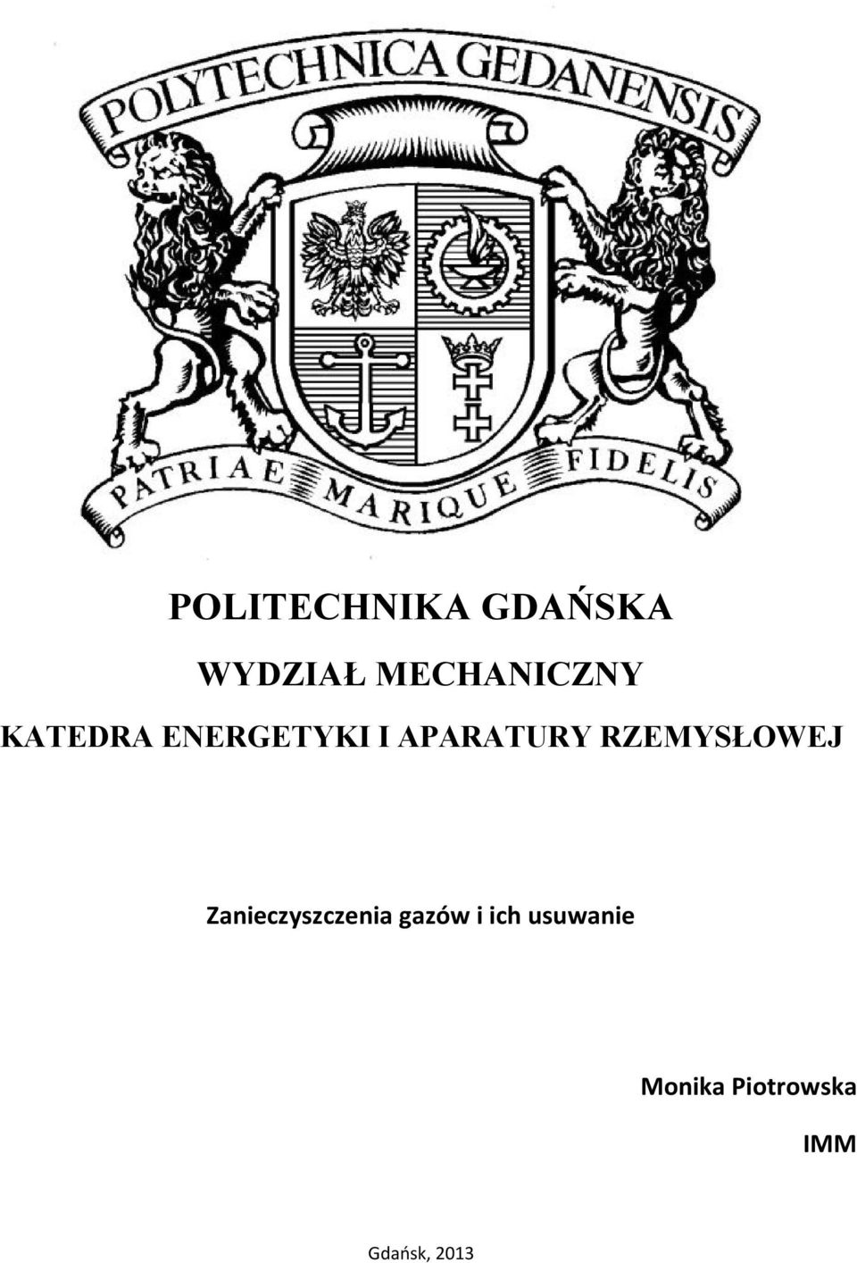 APARATURY RZEMYSŁOWEJ Zanieczyszczenia