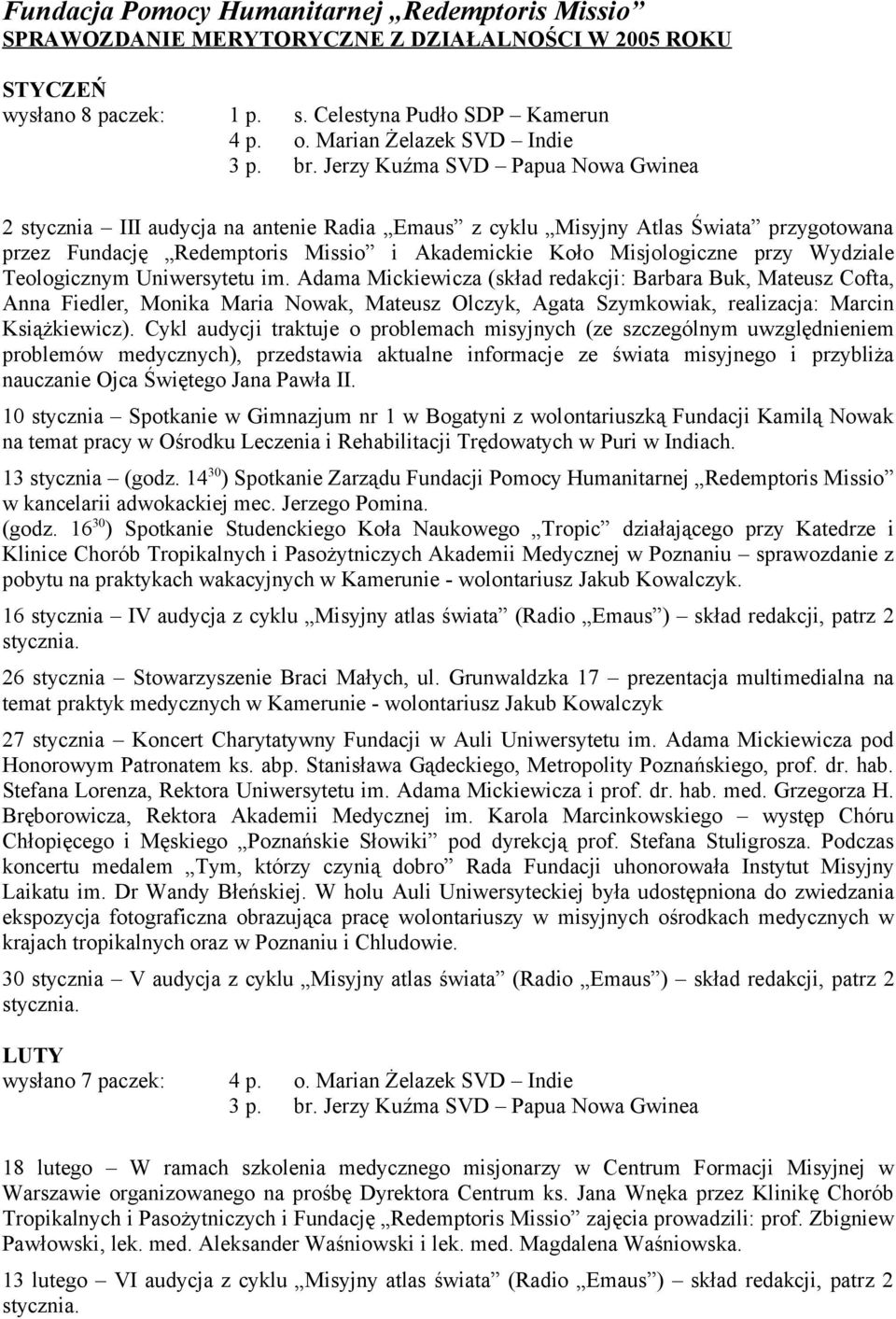 Wydziale Teologicznym Uniwersytetu im.