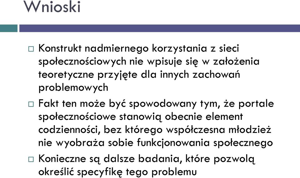 społecznościowe stanowią obecnie element codzienności, bez którego współczesna młodzież nie wyobraża