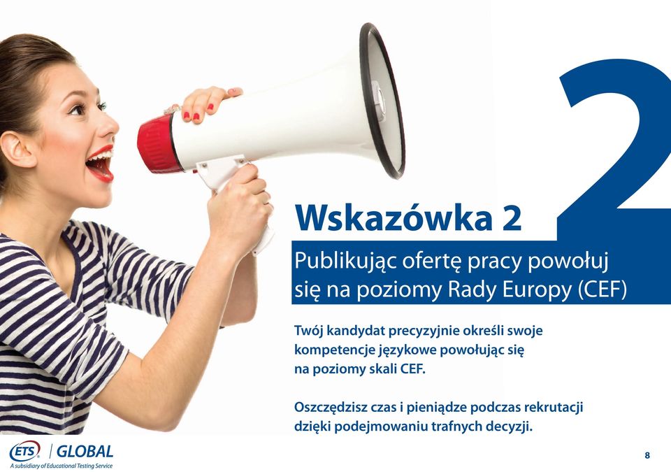 językowe powołując się na poziomy skali CEF.