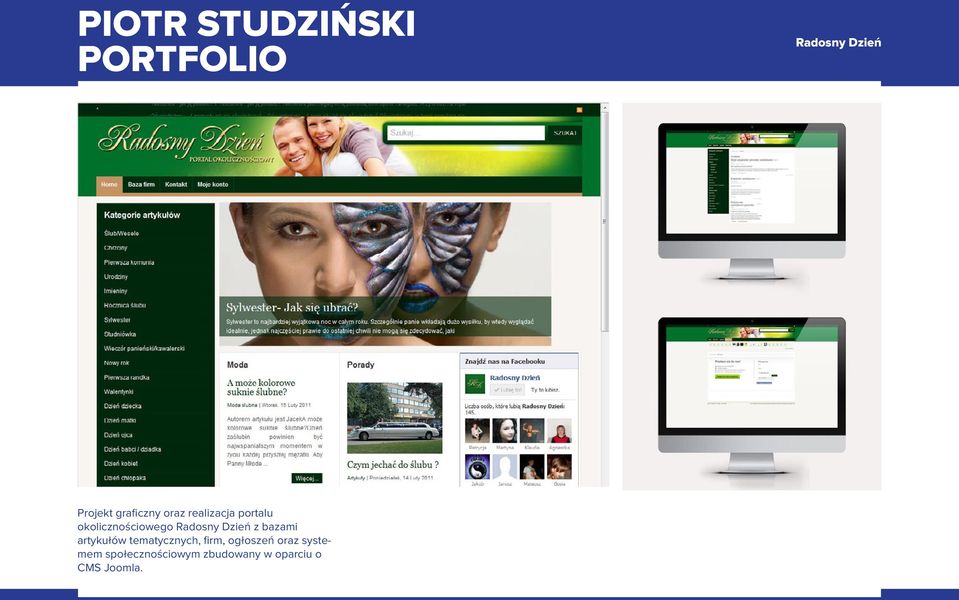 artykułów tematycznych, firm, ogłoszeń oraz