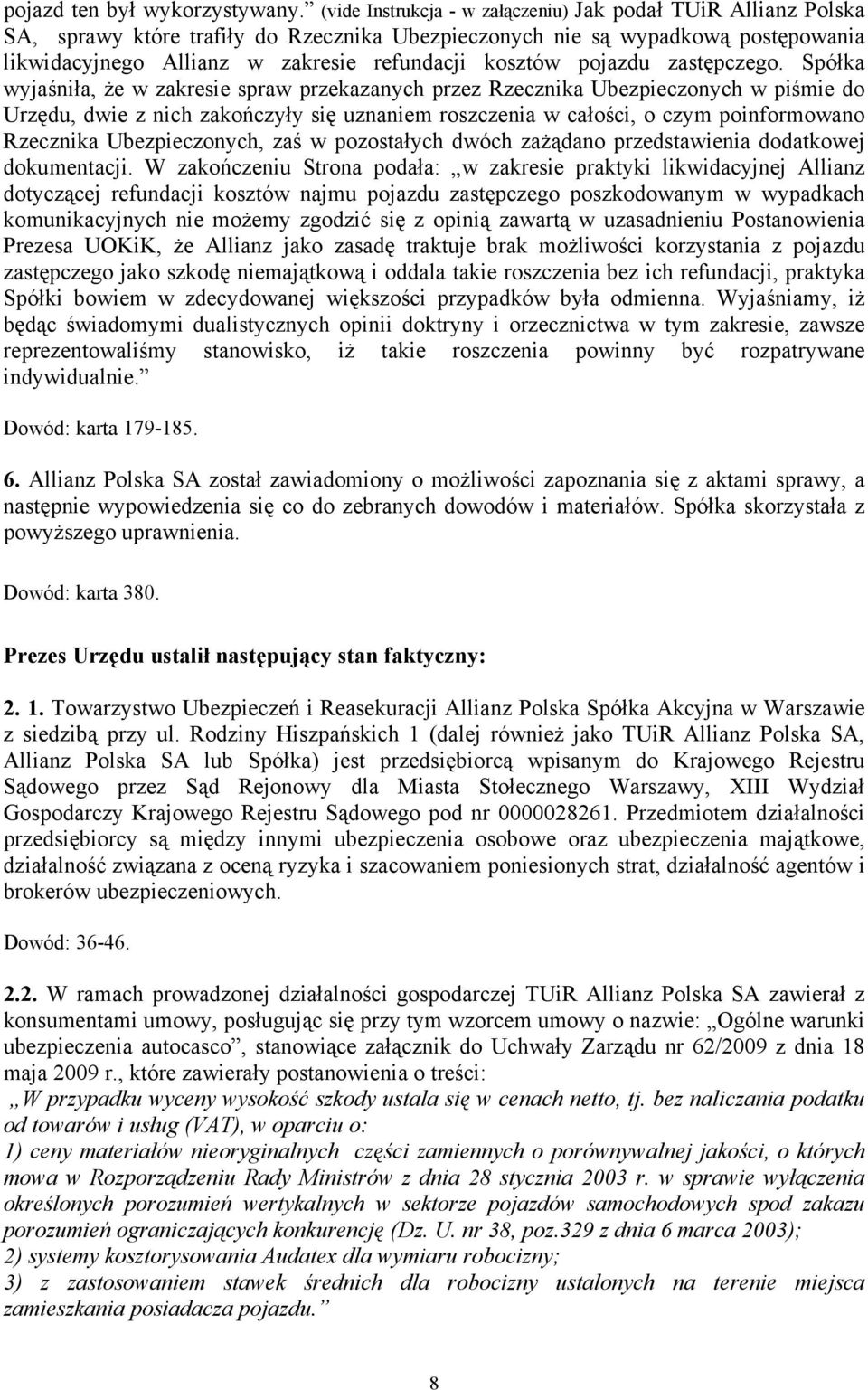 pojazdu zastępczego.