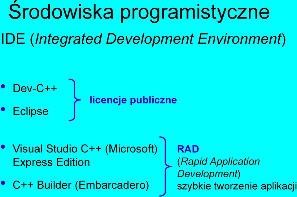 Studio C++ (Microsoft) Express Edition C++ Builder