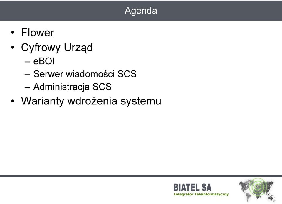 wiadomości SCS