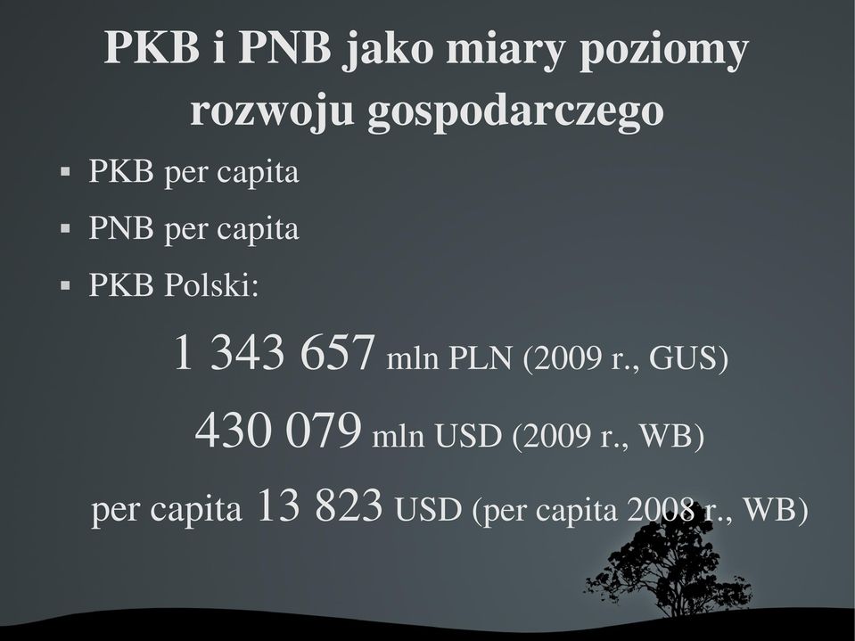 PNBpercapita PKBPolski: