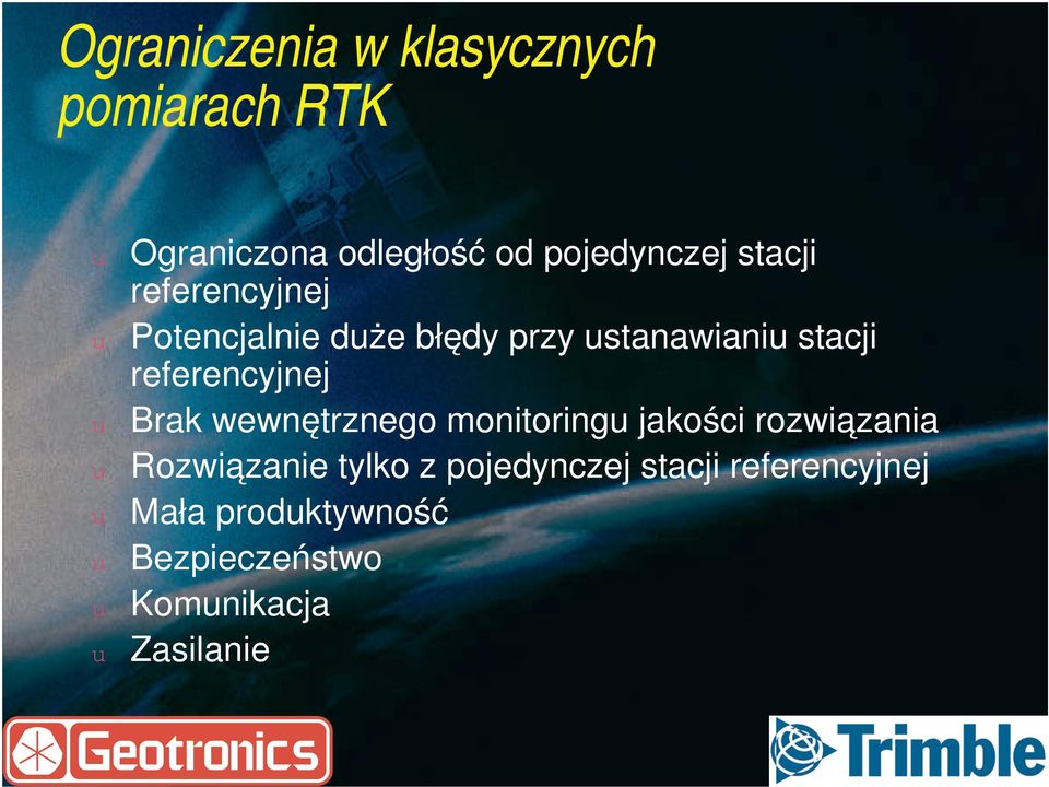 referencyjnej u Brak wewnętrznego monitoringu jakości rozwiązania u Rozwiązanie