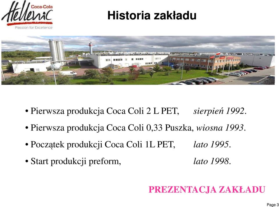 Pierwsza produkcja Coca Coli 0,33 Puszka, wiosna 1993.