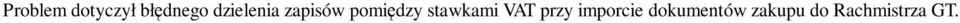 stawkami VAT przy imporcie