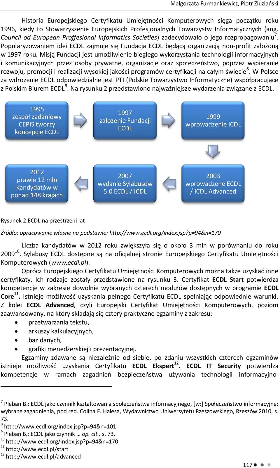 Popularyzowaniem idei ECDL zajmuje się Fundacja ECDL będącą organizacją non-profit założoną w 1997 roku.