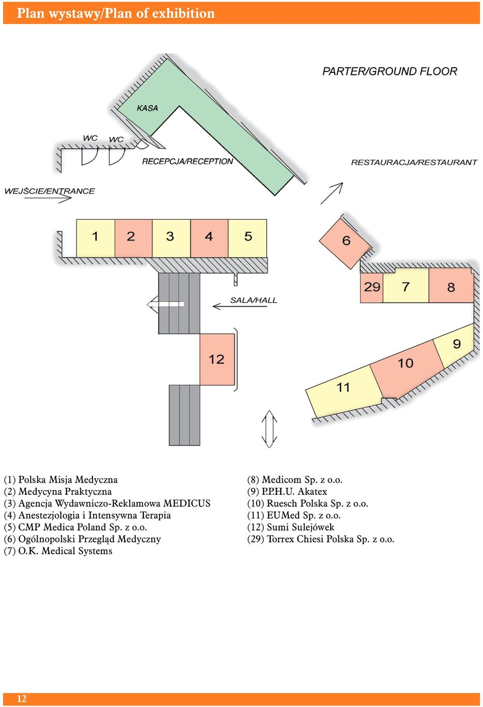 K. Medical Systems (8) Medicom Sp. z o.o. (9) P.P.H.U. Akatex (10) Ruesch Polska Sp. z o.o. (11) EUMed Sp.
