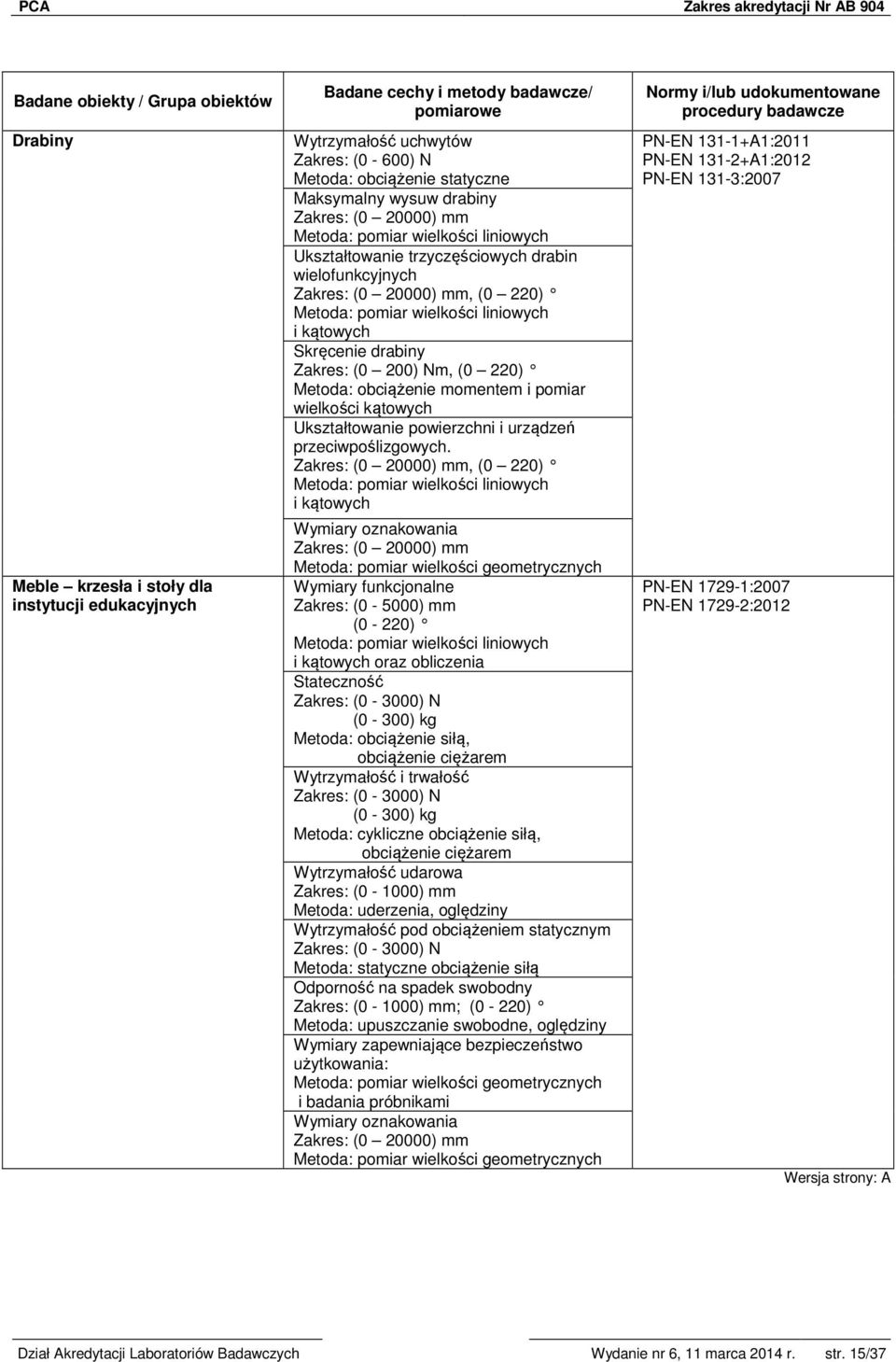 , (0 220) i kątowych Wymiary oznakowania Wymiary funkcjonalne Zakres: (0-5000) mm (0-220) i kątowych oraz obliczenia Stateczność Zakres: (0-3000) N (0-300) kg Metoda: obciążenie siłą, obciążenie