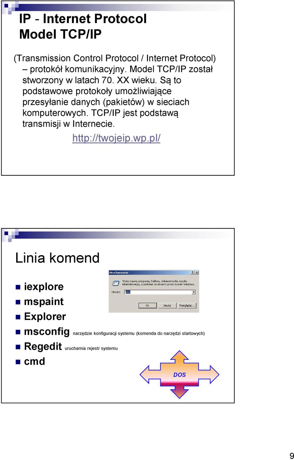 Są to podstawowe protokoły umożliwiające przesyłanie danych (pakietów) w sieciach komputerowych.