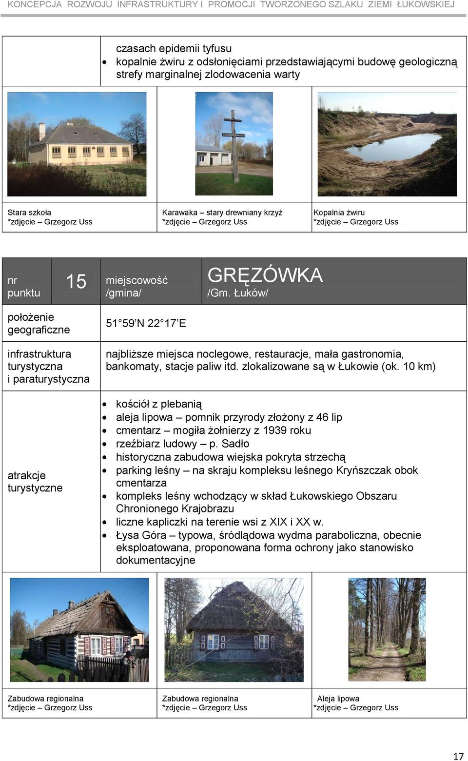 Łuków/ i para 51 59 N 22 17 E najbliższe miejsca noclegowe, restauracje, mała gastronomia, bankomaty, stacje paliw itd. zlokalizowane są w Łukowie (ok.