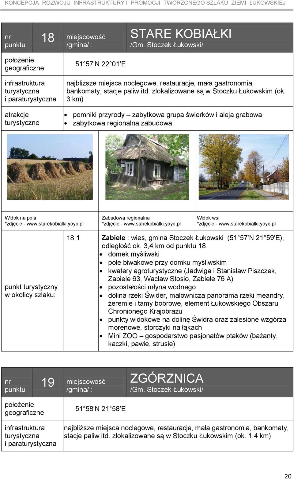 pl Zabudowa regionalna *zdjęcie - www.starekobialki.yoyo.pl Widok wsi *zdjęcie - www.starekobialki.yoyo.pl punkt turystyczny w okolicy szlaku: 18.